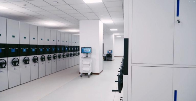 煙檯(tai)市(shi)公(gōng)共就業咊(he)人(ren)才(cai)服務(wu)中(zhong)心智能(néng)密集(ji)架庫房